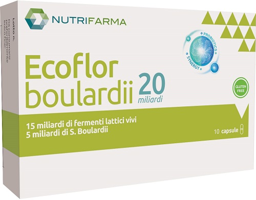 ECOFLOR BOULARDII 20 MILIARDI 10 CAPSULE - Antica Farmacia Ferrari