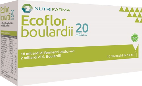 ECOFLOR BOULARDII 20 MILIARDI 10 FLACONCINI DA 10 ML - Antica Farmacia Ferrari