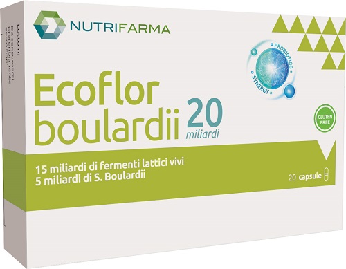 ECOFLOR BOULARDII 20 MILIARDI 20 CAPSULE - Antica Farmacia Ferrari