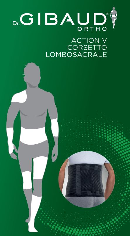 CORSETTO LOMBOSACRALE GIBAUD ORTHO ACTION V 4 - Antica Farmacia Ferrari