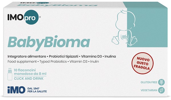 IMOPRO BABYBIOMA FRAGOLA 10 FLACONCINI 8 ML - Antica Farmacia Ferrari