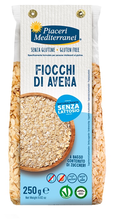 PIACERI MEDITERRANEI FIOCCHI AVENA 250 G - Antica Farmacia Ferrari