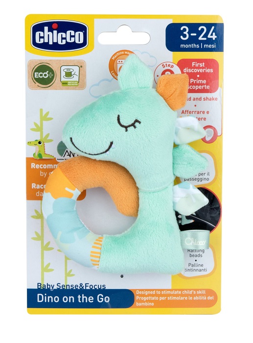 CHICCO GIOCO BABY SENSE&FOCUS TRILLINO SOFT DINOSAURO ECO+ - Antica Farmacia Ferrari