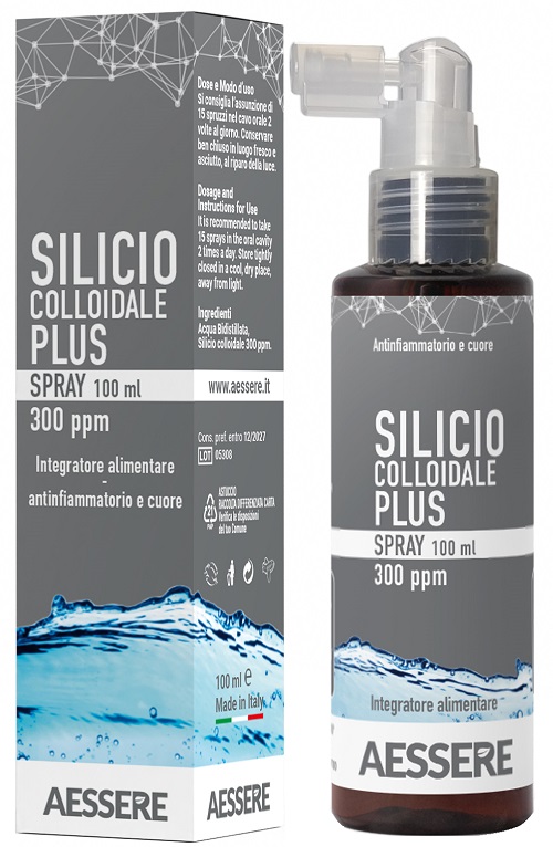SILICIO COLLOIDALE PLUS SPRAY 300PPM 100 ML - Antica Farmacia Ferrari