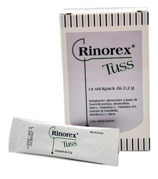 RINOREX TUSS 14 STICKPACK DA 2,2 G - Antica Farmacia Ferrari