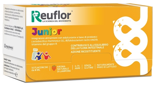 REUFLOR JUNIOR 10 FLACONCINI 8 ML - Antica Farmacia Ferrari