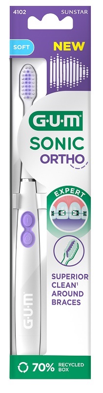 GUM SONIC ORTHO BATTERY TOOTHBRUSH - Antica Farmacia Ferrari