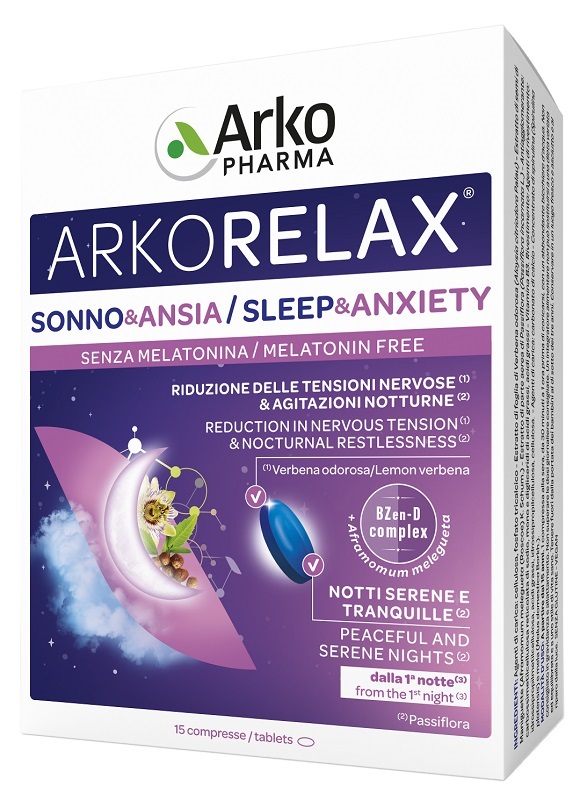 ARKORELAX SONNO&ANSIA 15 COMPRESSE - Antica Farmacia Ferrari