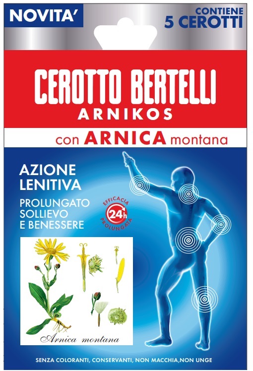 BERTELLI CEROTTO ARNIKOS CON ARNICA MONTANA 5 PEZZI - Antica Farmacia Ferrari