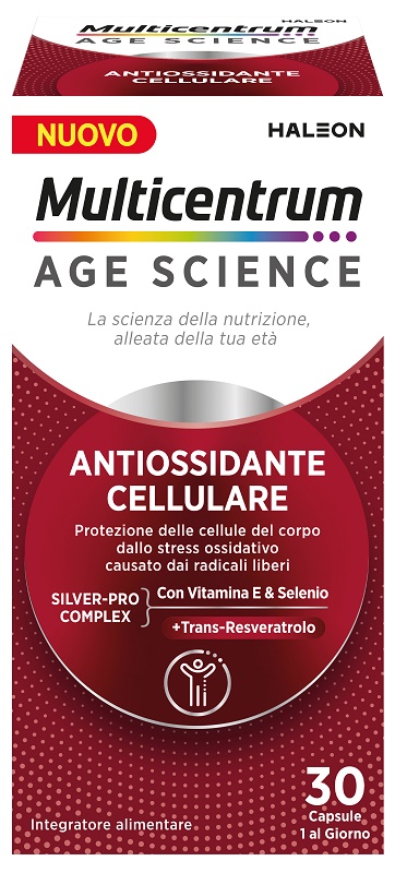 MULTICENTRUM AGE SCIENCE ANTIOSSIDANTE CELLULARE 30 CAPSULE - Antica Farmacia Ferrari
