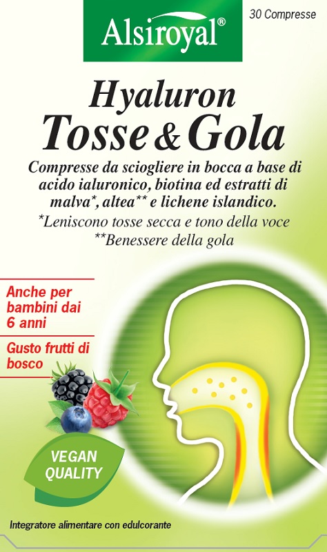 HYALURON TOSSE&GOLA 30 COMPRESSE - Antica Farmacia Ferrari