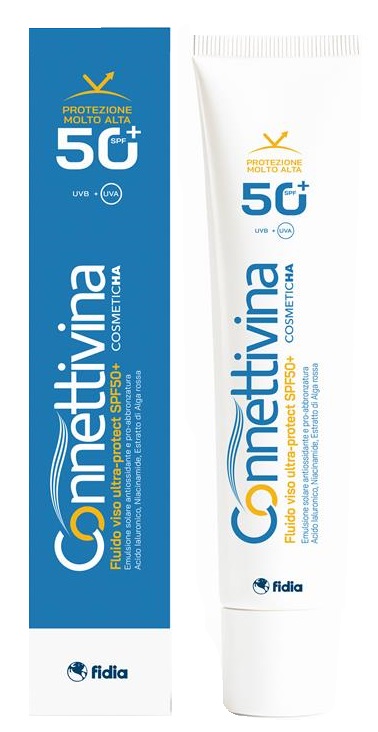 CONNETTIVINA FLUIDO VISO ULTRA PROTECT SPF50+ 50 ML - Antica Farmacia Ferrari