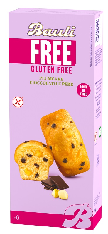 BAULI FREE PLUMCAKE CIOCCOLATO E PERE 6 PEZZI DA 35 G - Antica Farmacia Ferrari