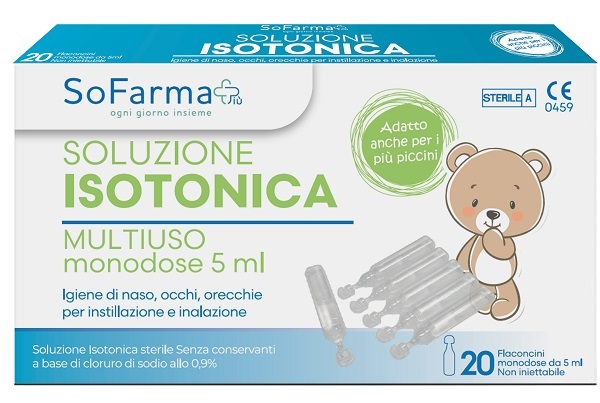 SOLUZIONE SALINA 0,9% 20 FLACONI 5 ML SOFARMAPIU' - Antica Farmacia Ferrari