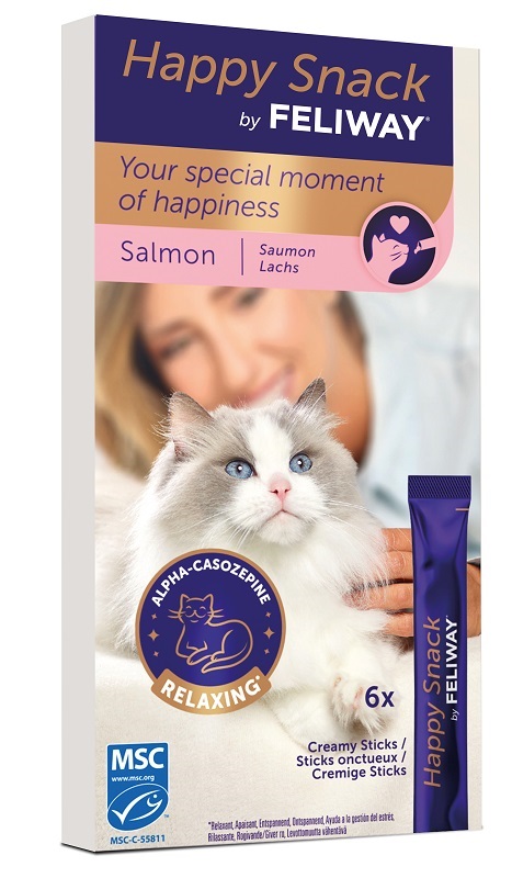 FELIWAY HAPPY SNACK SALMONE 6 STICK - Antica Farmacia Ferrari