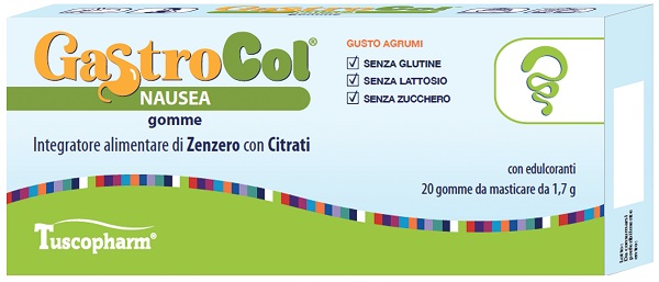 GASTROCOL NAUSEA GOMME GUSTO AGRUMI 34 G - Antica Farmacia Ferrari