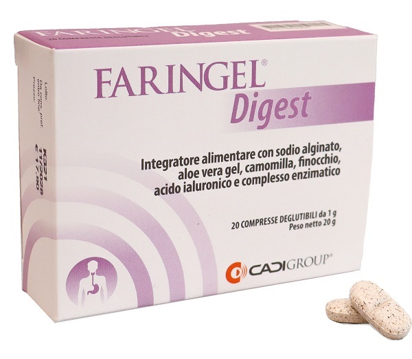 FARINGEL DIGEST 20 COMPRESSE DEGLUTIBILI - Antica Farmacia Ferrari
