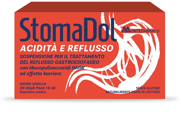 STOMADOL ACIDITA' REFLUSSO 20 STICK PACK DA 15 ML - Antica Farmacia Ferrari