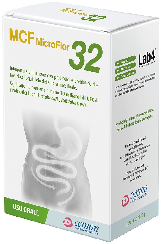 MCF MICROFLOR 32 60 CAPSULE VEGETALI - Antica Farmacia Ferrari