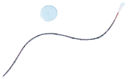 CATETERE URETEROCUTANEOSTOMIA IN SILICONE CON PUNTA SMUSSATA FLANGIA ROTONDA LINEA RADIOPACA LUNGHEZZA 45CM CH 8 - Antica Farmacia Ferrari