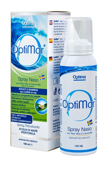 OPTIMAR SPRAY NASO ALOE CAMOMILLA 100 ML - Antica Farmacia Ferrari