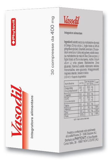 VASODIL 30 COMPRESSE 400 MG - Antica Farmacia Ferrari