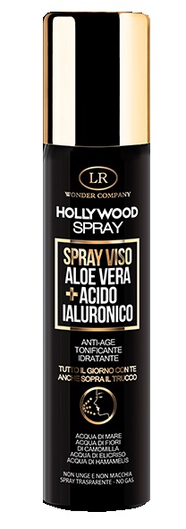 HOLLYWOOD SPRAY VISO ALL'ACIDO IALURONICO E ALL'ALOE VERA 75 ML - Antica Farmacia Ferrari