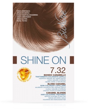 BIONIKE SHINE ON TRATTAMENTO COLORANTE CAPELLI BIONDO CARAMELLO 7.32 - Antica Farmacia Ferrari