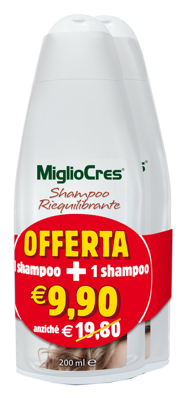MIGLIOCRES SHAMPOO RIEQUILIBRANTE BIPACK 200 ML - Antica Farmacia Ferrari
