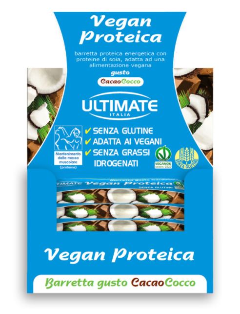 BARRETTA VEGAN PROTEICA CACAO/COCCO 24 PEZZI - Antica Farmacia Ferrari