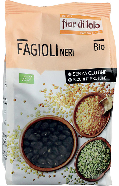 FIOR DI LOTO FAGIOLI NERI SENZA GLUTINE BIO 400 G - Antica Farmacia Ferrari