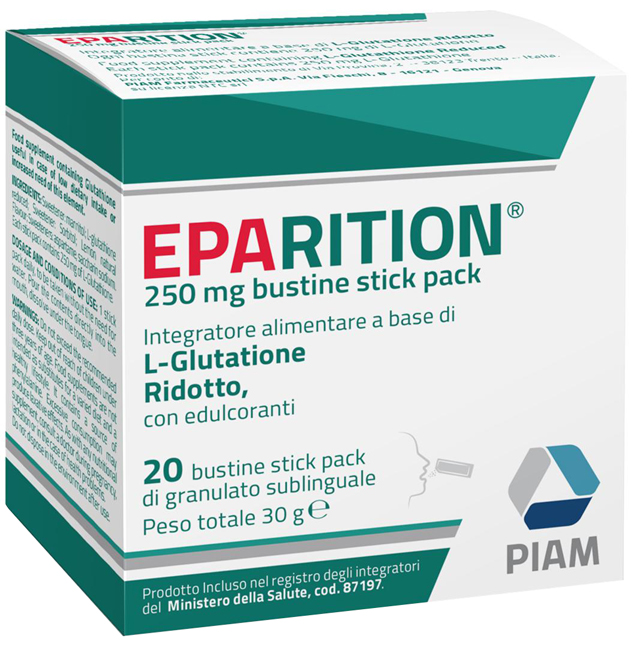 EPARITION 20 BUSTINE STICK PACK DA 250 MG DI GRANULATO SUBLINGUALE - Antica Farmacia Ferrari