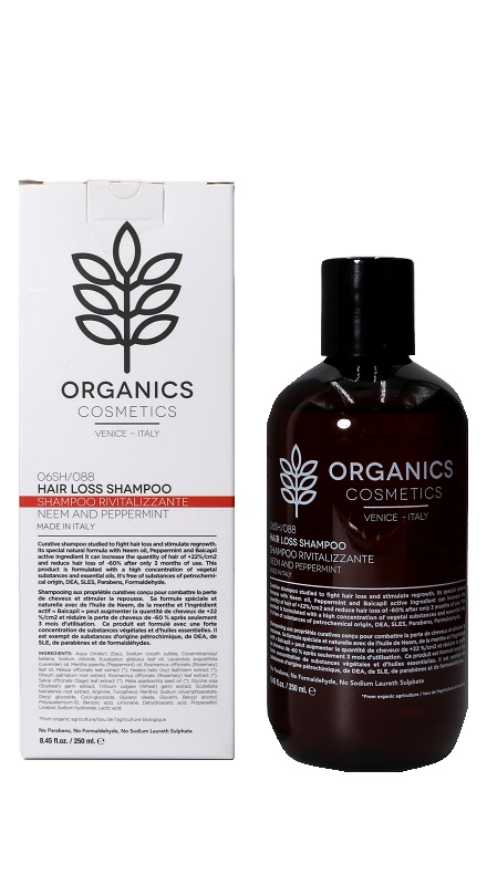 ORGANICS PHARM HAIR LOSS SHAMPOO NEEM OIL AND PEPPERMINT 250 ML - Antica Farmacia Ferrari