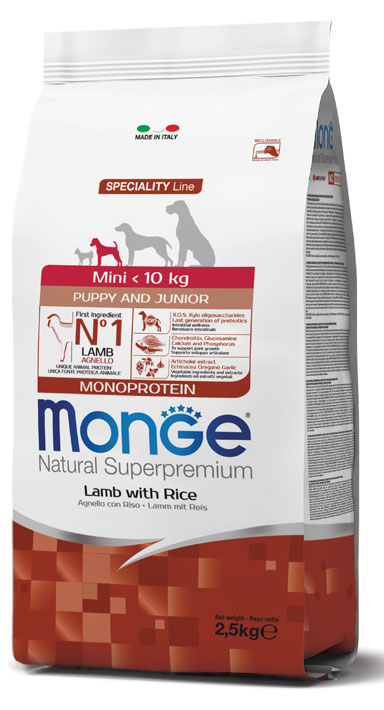 MONGE MINI PUPPY AGNELLO & RISO 2500 G - Antica Farmacia Ferrari
