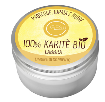 GESTI 100% KARITE' BIO 10 ML LIMONE DI SORRENTO LABBRA - Antica Farmacia Ferrari