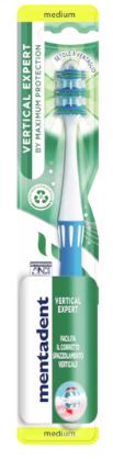 MENTADENT SPAZZOLINO VERTICAL EXPERT DENTI GUANCE - Antica Farmacia Ferrari
