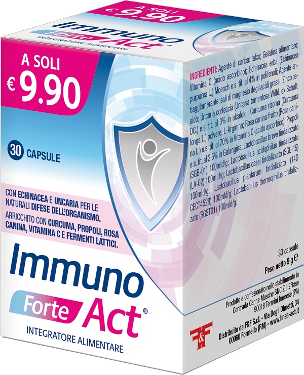 IMMUNO ACT FORTE 30 CAPSULE - Antica Farmacia Ferrari