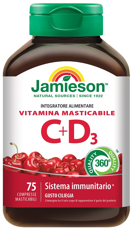 JAMIESON VITAMINA C 500 + D 75 COMPRESSE - Antica Farmacia Ferrari