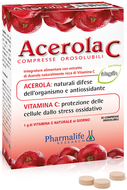 ACEROLA C 30 COMPRESSE OROSOLUBILI - Antica Farmacia Ferrari