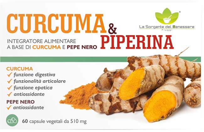 CURCUMA PIPERINA 60 CAPSULE - Antica Farmacia Ferrari
