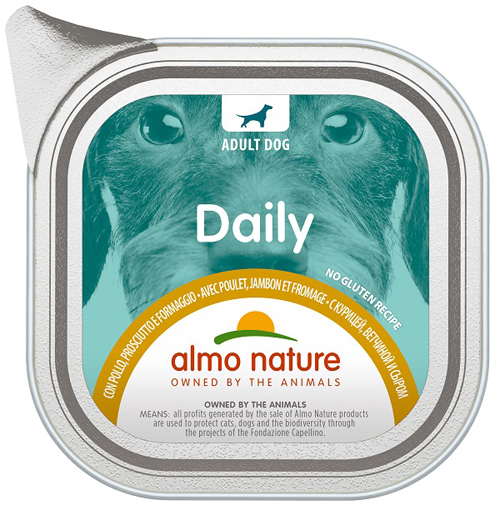 DAILY MENU DOG POLLO PROSCIUTTO FORMAGGIO 100 G - Antica Farmacia Ferrari