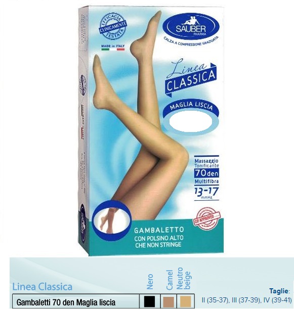 SAUBER GAMBALETTO MAGLIA LISCIA 140 DENARI BEIGE 4 - Antica Farmacia Ferrari