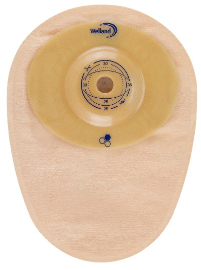 SACCA PER COLOSTOMIA WELLAND AURUM PROFILE COLO MIDI OPACA PRETAGLIATA DIAMETRO 35 MM INIZIO CONVESSITA' 35 MM 10 PEZZI - Antica Farmacia Ferrari
