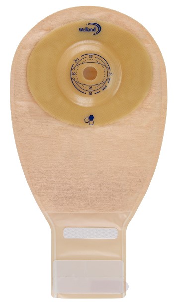 SACCA PER ILEOSTOMIA OPACA RITAGLIABILE WELLAND AURUM PROFILE ILEO MIDI DIAMETRO 13-35 MM INIZIO CONVESSITA' 35 MM 10 PEZZI - Antica Farmacia Ferrari