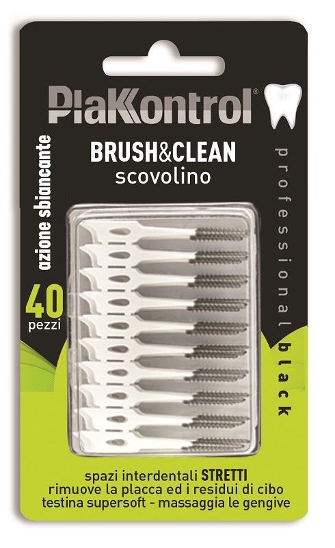 PLAKKONTROL BRUSH & CLEAN CARBON 40 PEZZI - Antica Farmacia Ferrari