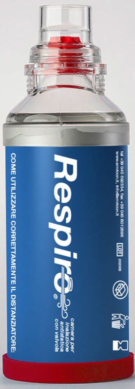 DISTANZIATORE RESPIRO CAMERA PER INALAZIONE ANTISTATICA CON VALVOLA RESPIRO - Antica Farmacia Ferrari