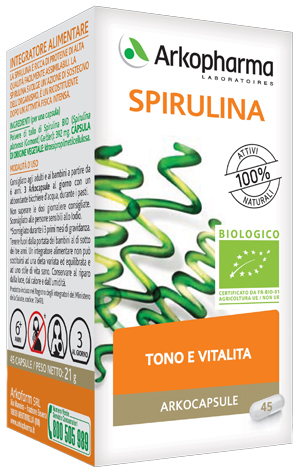 ARKO CAPSULE SPIRULINA BIO45 CAPSULE - Antica Farmacia Ferrari
