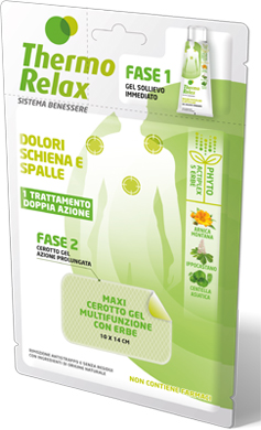 THERMO RELAX FITO GEL DOLORI SCHIENA E SPALLE FASE 2 MAXI CEROTTO GEL MULTIFUNZIONALE CON ERBE 1 PEZZO - Antica Farmacia Ferrari