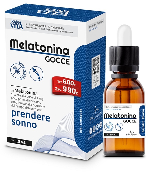 SANAVITA MELATONINA GOCCE 15 ML - Antica Farmacia Ferrari