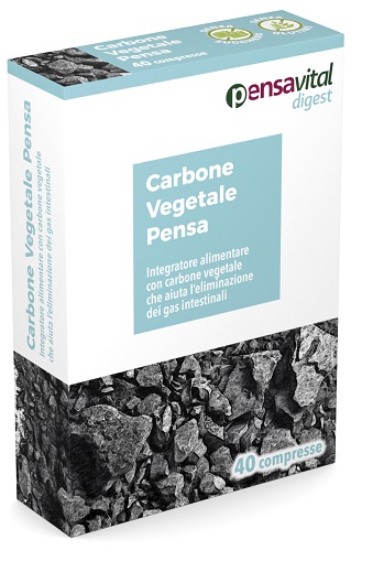 CARBONE VEGETALE PENSA 40 COMPRESSE - Antica Farmacia Ferrari